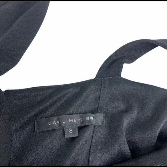 David Meister Little Black Dress Fit & Flare - Picture 4 of 6